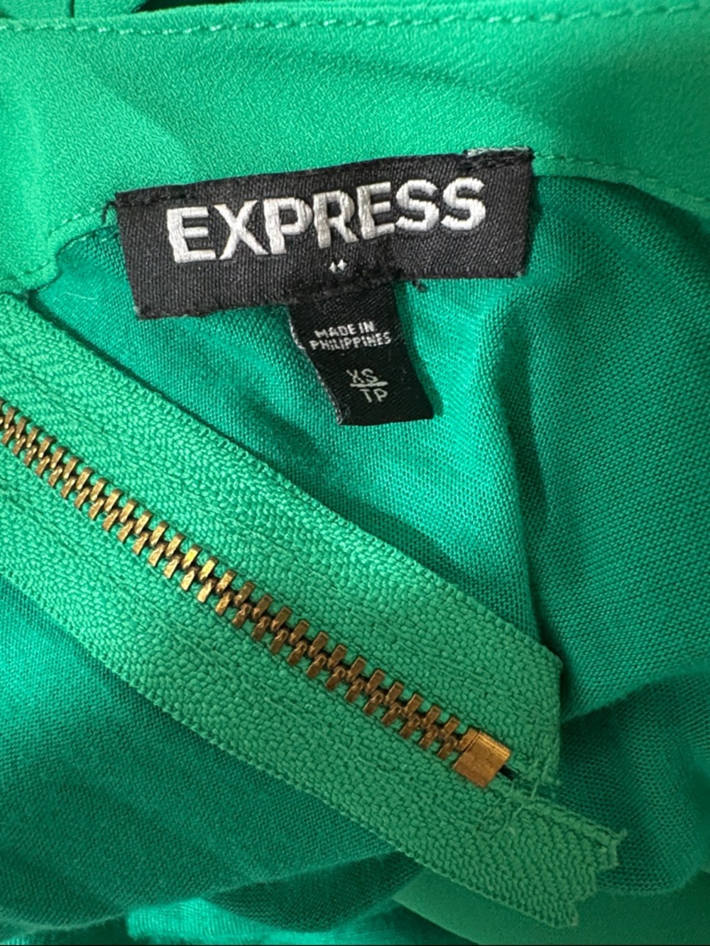 Express Green Racerback Shell Tank Top XS - Picture 4 of 6